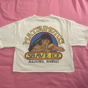 Cropped Graphic Hawaiian Shave Ice T-Shirt